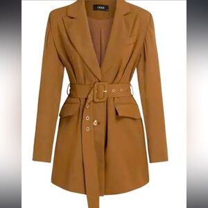 Brown Blazer Dress